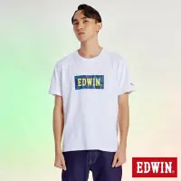 在飛比找Yahoo奇摩購物中心優惠-EDWIN 電路板BOX LOGO印花短袖T恤-男-白色