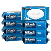 Fresh Feel Flushable Wet Wipes, 8 Packs of 42 Wipes (336 Total Wipes)
