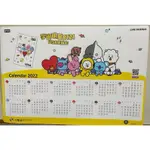 全新 BT21 兆豐銀行 2022/2023/2024年曆 月曆 111.112.113年 桌曆 桌墊 餐桌墊