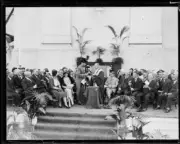 Governor Sir Philip Game standing on the ceremonial stage for the - Old Photo