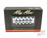 Ray Ross Saddle-Less/Saddleless 5-STRING 17mm Space Bass Bridge - CHROME RRB517C