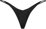[Generic] G-String Thongs for Women Sexy Low Rise Thong Panties Soft Strench Underwear Solid Color Bikini Panties