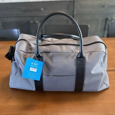 Penguin Original Rip Stop Duffel Duffle Bag Grey Gray DAY WEEKEND TRAVEL Gym NEW