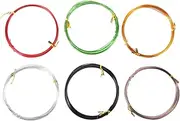 Climbing Bonsai Wires 6 Pack 1.0mm x 5m Aluminum Bonsai Training Wires Reusable for Art