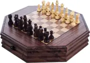 Octagonal Chess and Checkers Set (12-120801)