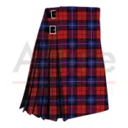 Scottish Handmade Traditional Baillie Modern Tartan Kilt - Clan Baillie Tartan