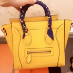 【CELINE】NANO LUGGAGE小牛皮微笑冏臉手提/斜背包 正品