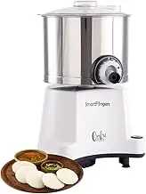 SmartFingers Comfort Plus Table Top Magic Wet Grinder 230V 50hz, 2 Liter, White