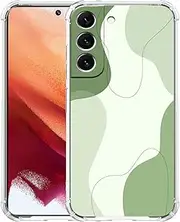 [Nsyosio] Sage Green Line Art Case for Samsung Galaxy A14,Aesthetic Minimalist Pattern,Unique Soft TPU Bumper Case Compatible with Galaxy A14