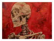 Skeleton Canvas Print