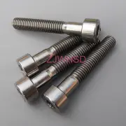 4pcs M5 x 30 mm Titanium Ti Screw Bolt Allen Hex Socket Cap Head Aerospace Grade