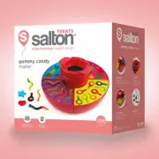 Salton Treats Gummy Candy Maker, Reusable, Dishwasher Safe Silicone Molds