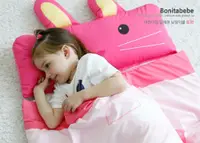 在飛比找媽咪愛MamiLove優惠-韓國 Bonitabebe - 可愛動物造型睡袋-粉紅兔寶寶