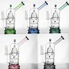 8.6" Glass Gene Tornado Water Bong Pyrex Hookah Pipe Percolator Bubbler W/ bowl