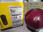[129C] New Track Tundra Fire Bowling Ball | 1st Quality 14lb