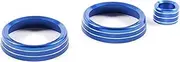 POEXIR for Land Rover, Discovery Sport 2020-2022 Car Interior Central Air Conditioning Audio Volume Switch Knob Trim Cover Ring Sticker Car Air Conditioner Knob(Size:Blue)