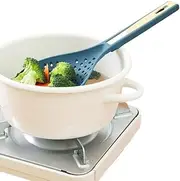 2 in 1 Multifunction Cooking Spoon Strainer Scoop Long Handle Colander with Clip Widen Draining Noodles Blanched Water Scoop Kitchen Accessories 2 合 1 多功能烹饪勺 过滤勺 长柄滤锅 带夹子 加宽沥水面条 烫水勺/579