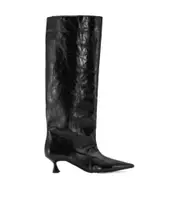 Ganni Pointed-Toe Knee-High Boots 35,36,37,38,40 black