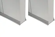 2Pcs 96CM PVC Door Weather Stripping Door Seal Strip For Door Frame-Grey