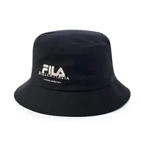 在飛比找蝦皮購物優惠-FILA 男女款 時尚筒帽 休閒漁夫帽 登山帽 潮帽 黑色 