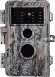 No Glow Game & Deer Trail Cameras 32MP 1296P H.264 Video 0.3S Trigger Motion Activated Easy Operate Waterproof Wildlife Hunting Deer Cam Password Protected Photo & Video Model Time Lapse