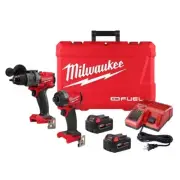 Milwaukee 3697-22 M18 Fuel Combo Kit with Hammer Drill and Impact Bit Driver