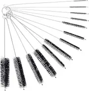 13Pcs Bottle Cleaner Brush and Straw Cleaner Brush,Cleaning Bottle Brush Stainless Steel Brush for Bottles, Straws, Pipes, Wine Decanter, Auto Parts,Sinks and Cup Cover