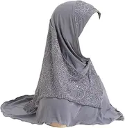 [Generic] Women Muslim Hijab Head Wrap Scarf Lace Head Scarf Turban Scarf Shawl