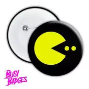 PACMAN - Retro Badges & Magnets - Pin 80s 1980's Arcade Game PS4 Xbox Nintendo