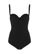 Wolford Mat De Luxe String Stretch-jersey Bodysuit - Black LC (Large C-Cup)