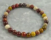 Mookaite 6mm Round Bead Bracelet