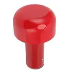 (Red)LED Desk Lamp Mushroom Design USB Charging 3 Color Temperature Touch Tab