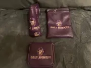 Golf Monkee- Blade Putter Cover, Mallet Cover, And Personal Bag .
