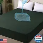 Waterproof Mattress Protector Twin, Fitted Sheet Style Breathable Mattress Co