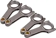 4340 EN24 H-Beam Connecting Rods Conrods Compatible With Peugeot 206/207 1.6 16v 133.5mm Compatible With Citroen Saxo GTI S16 Balanced Floating TUV