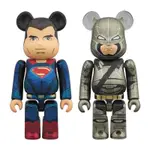 全新現貨未拆正品 BE@RBRICK BEARBRICK 100%庫柏力克熊 超人 蝙蝠俠 2隻一套