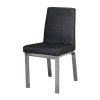 在飛比找蝦皮商城優惠-【PA1959-05】亞吉電鍍餐椅(編織黑紋皮)(桃園以南請