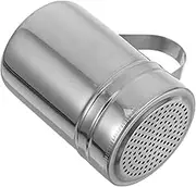 Stainless Steel Seasoning Jar Fine Mesh Strainer Flour Container Round Flour Strainer Powder Duster Sugar Metal Shaker