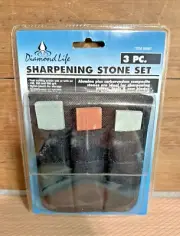 Diamond Life 3 pc Knife Sharpener Stones Set.