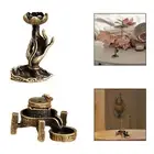 Backflow Incense Burner Waterfall Desk Statue SPA Stick Cone Incense Holder