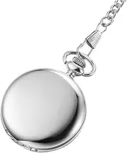 [LIFKOME] 1pc Pocket Watch Vintage Watches for Men Digital Watch Engraved Watch for Men Watch Fob Retractable Fob Watch Mens Watch Man Watch Pocket Chain Retro Watch Clip Fob Watch Silver