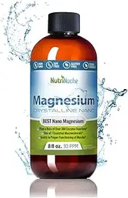 NutriNoche Liquid Magnesium Supplement - 30 PPM of Nano Sized Magnesium Particles Absorbed at a Cellular Level - Colloidal Minerals