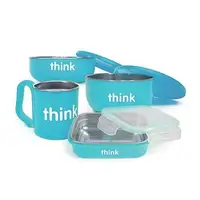 在飛比找大樹健康購物網優惠-【Thinkbaby】兒童餐具組（藍色）廠商直送