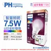 [特價]3入 PHILIPS飛利浦 Smart Wi-Fi LED 7.5W 110V APP 控制 調色調光 全彩 智能 WiZ 球泡燈