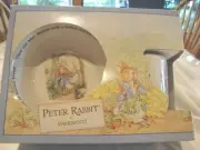 WEDGWOOD PETER RABBIT SET FOR CHILD. BOWL, PLATE, & CUP. BEATRIX POTTER NIB
