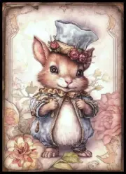 Notecard - Chipmunk Squirrel - Any Occasion - Blank Back - 4" x 5 1/2" - CL072E