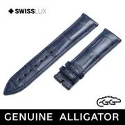 Alligator Crocodile Leather For PATEK PHILIPPE Watch Navy Blue Strap Band HQ