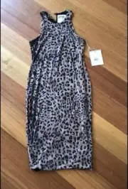 One Teaspoon BRAND NEW Snow Leopard Dress Size S RRP $199