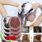4PCS Organic Grey Reverse Shampoo Bar Hair Darkening Shampoo Soap Hair Shampoo