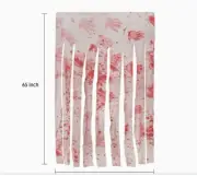2 Pack Of Halloween Themed Curtains Bloody Hands Creepy Cloth Haunted House